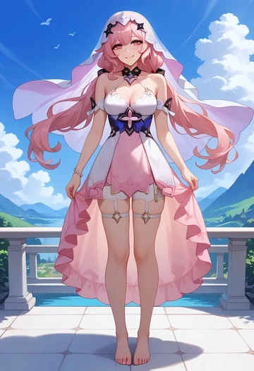 star rail,black swan,silk slip dress  - AI generated anime art